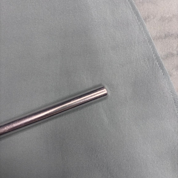 Eileen Fisher Sheer Silk Georgette Wrap Jacket XL Blue Tie Front Cardigan NEW - Picture 6 of 9